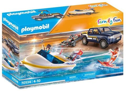 Playmobil Φορτηγάκι Με Τρέιλερ Και Ταχύπλοο (70534)  / Playmobil   